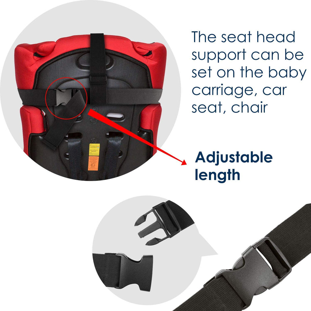 Toddler Car Seat Head Support Sleeping,Travel Head Support for Carseat Baby,Adjustable (additional view 5)