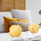 Namalu 2 Pcs Knot Pillow Decorative Throw Pillow - Light Yellow / 7.87 Inches view 6
