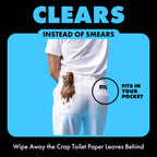 DUDE Wipes On-The-Go Unscented Adult Flushable Travel Wipes, – 60 Count (DW-30-2) (Pack of 2)