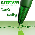 deegtran Ballpoint Pens 30 Pack - Green view 3