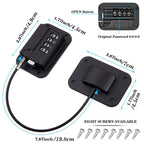 Fridge Locks with Code for Refrigerator - A-Black-2PACK view 6