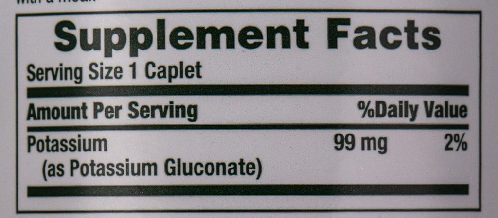 Nature's Bounty Potassium 99mg, 1 Per Day, 100 Vegetarian Caplets