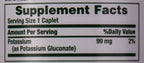 Nature's Bounty Potassium 99mg, 1 Per Day, 100 Vegetarian Caplets