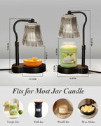 AODHGR Candle Warmer Lamp with Timer Dimmable