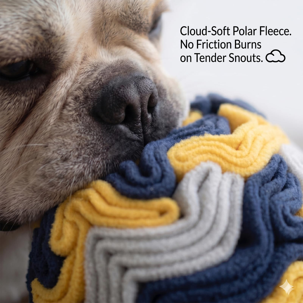 Adorepaw Snuffle Ball for Dogs - Navy&Yellow / Small view 4