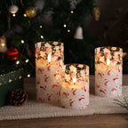 Eywamage Glass Flameless Candles with Remote - Bear view 6