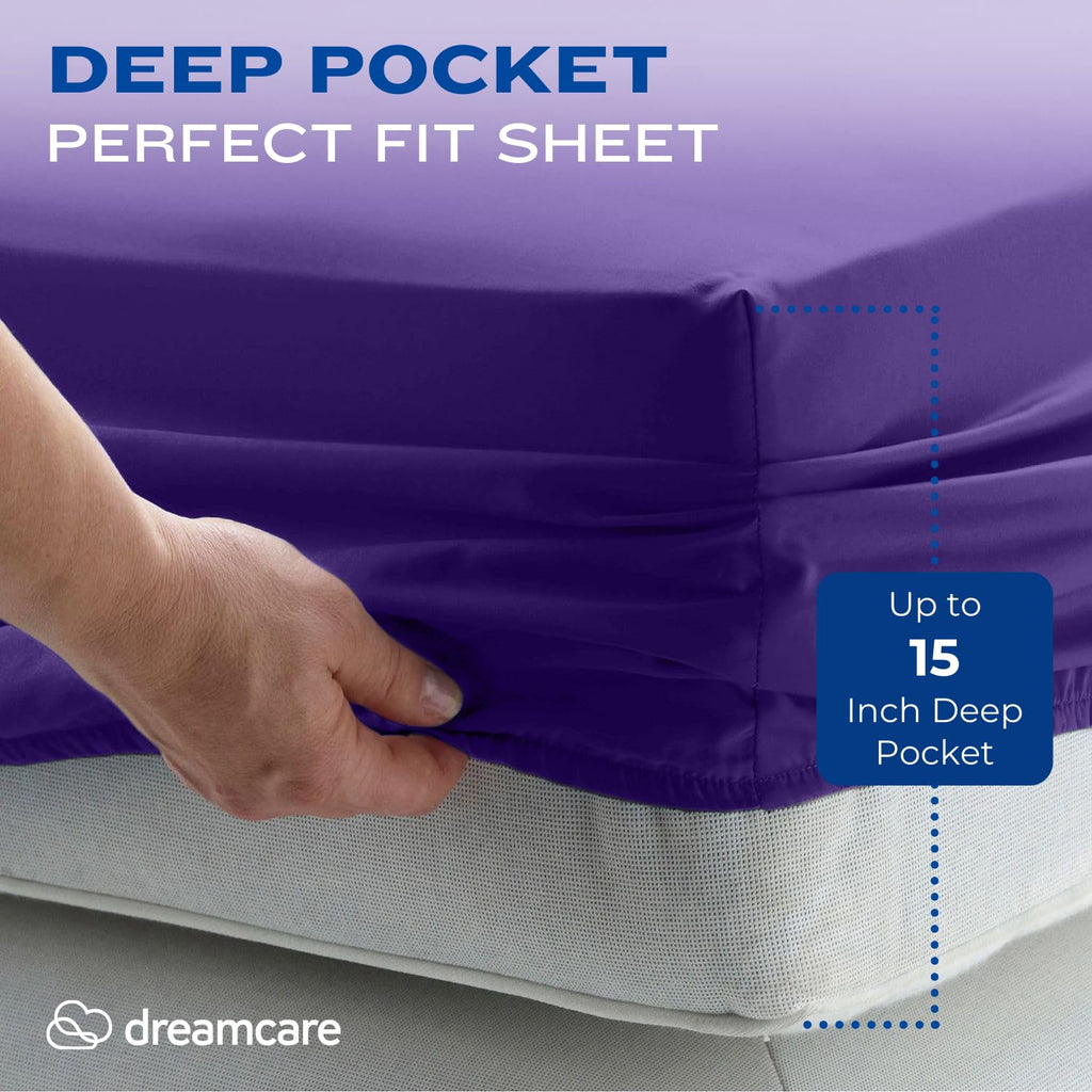 DREAMCARE Sheet Sets - 08 - Purple / King view 2
