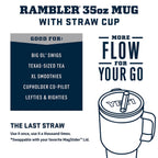 YETI Rambler 35 oz Straw Mug, Wild Vine Red (additional view 2)