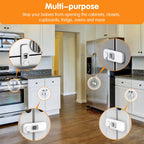 Fridge Locks for Kids with Strong Adhesive - White / 5 Pack view 3