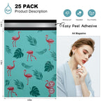 JinRuiKJ Poly Mailers - Flamingos / 10x13'' - 25 Pack view 1