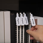 Trilancer Cable Cord Labels Large Size for Wire Organizing & Identification