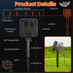 Moettany Solar String Lights Outdoor Waterproof - Orange view 4