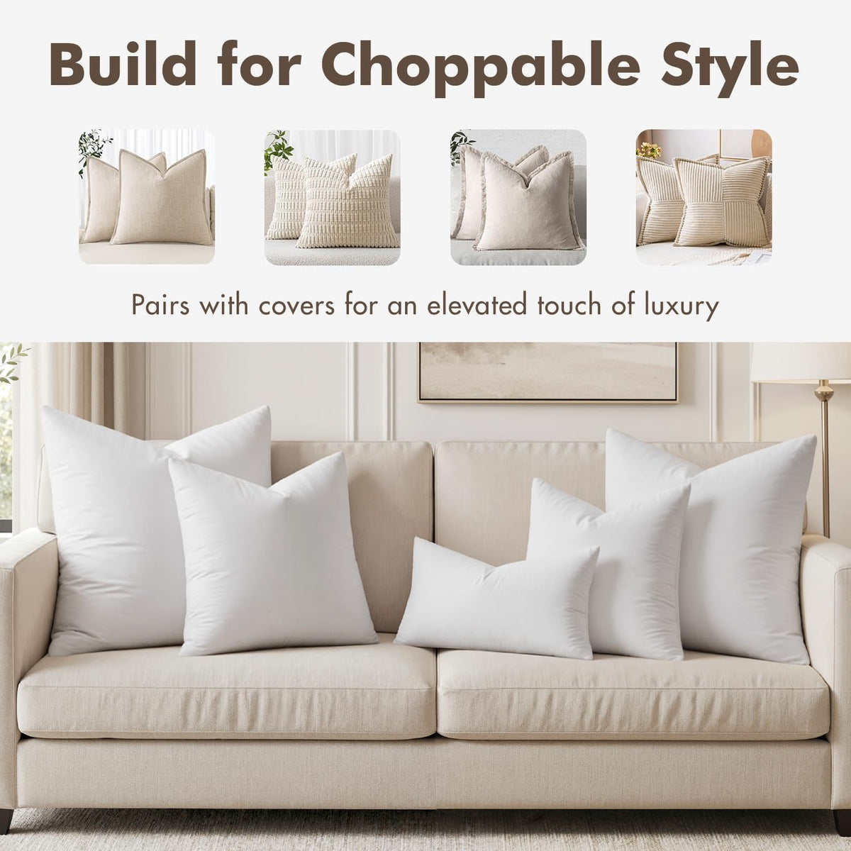 MIULEE Pillow Inserts - 1 / 14x22 Inch view 5