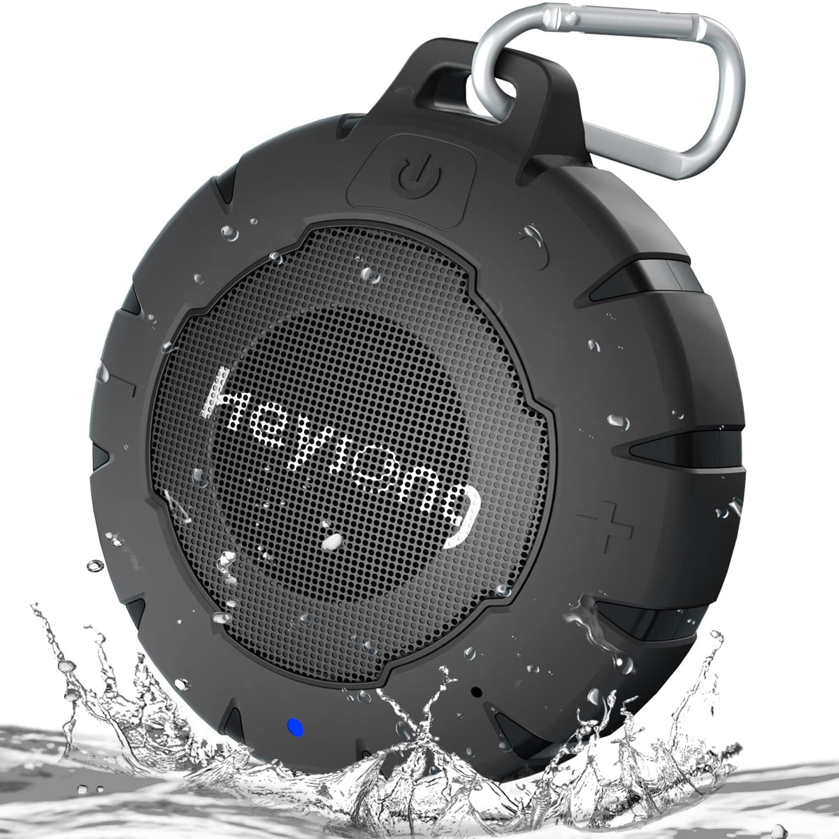HEYSONG Waterproof Shower Bluetooth Speaker - Black Lightless