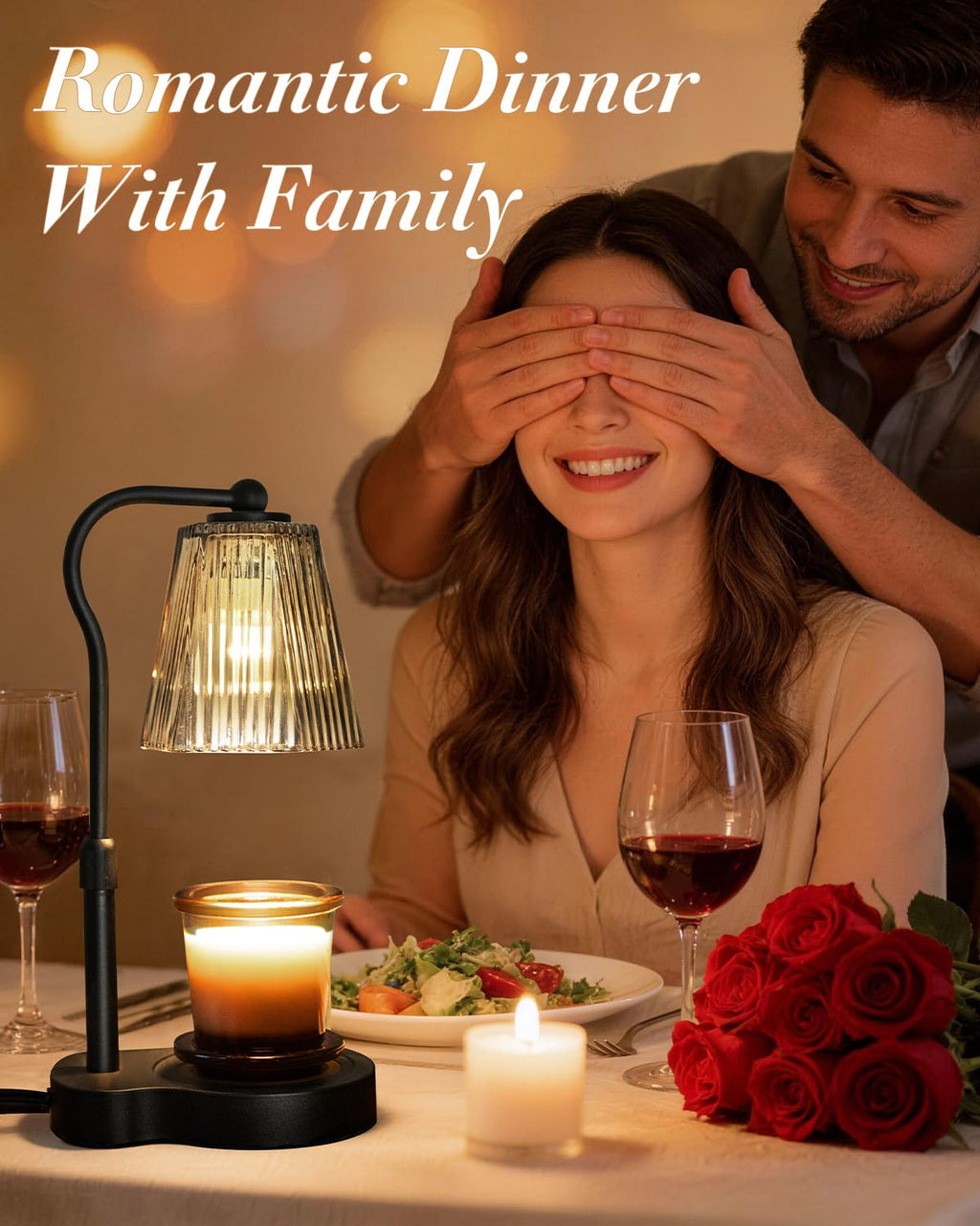 AODHGR Candle Warmer Lamp with Timer Dimmable