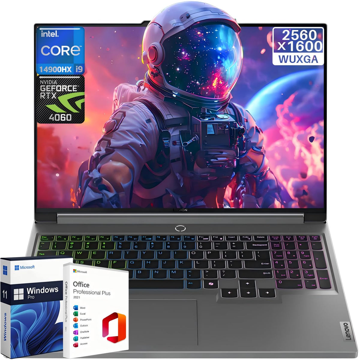 Lenovo Legion 5i 16" Gaming Laptop, with Lifetime Office 2021, WQXGA 165Hz, 14th Gen Intel i9-14900HX