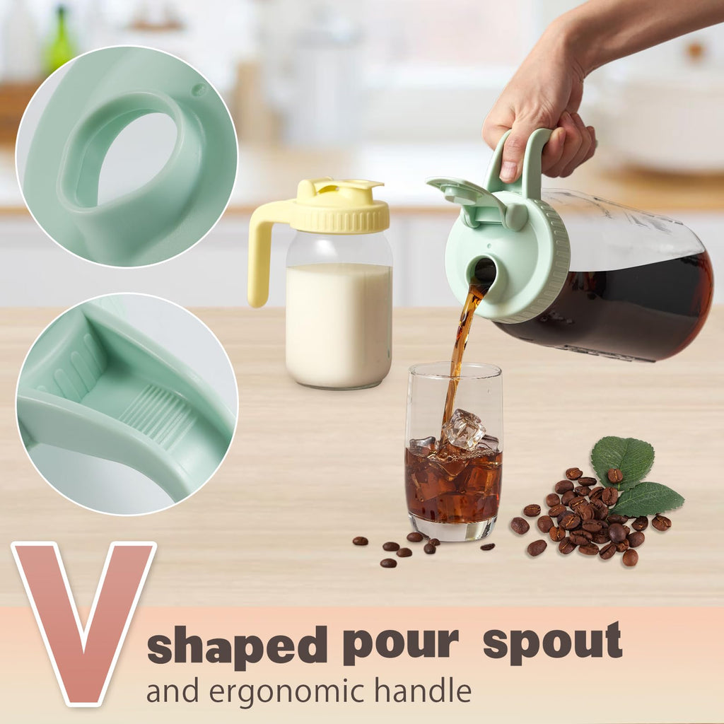 Miradexic Wide Mouth Mason Jar Lids V-Shaped with Handle - view 3