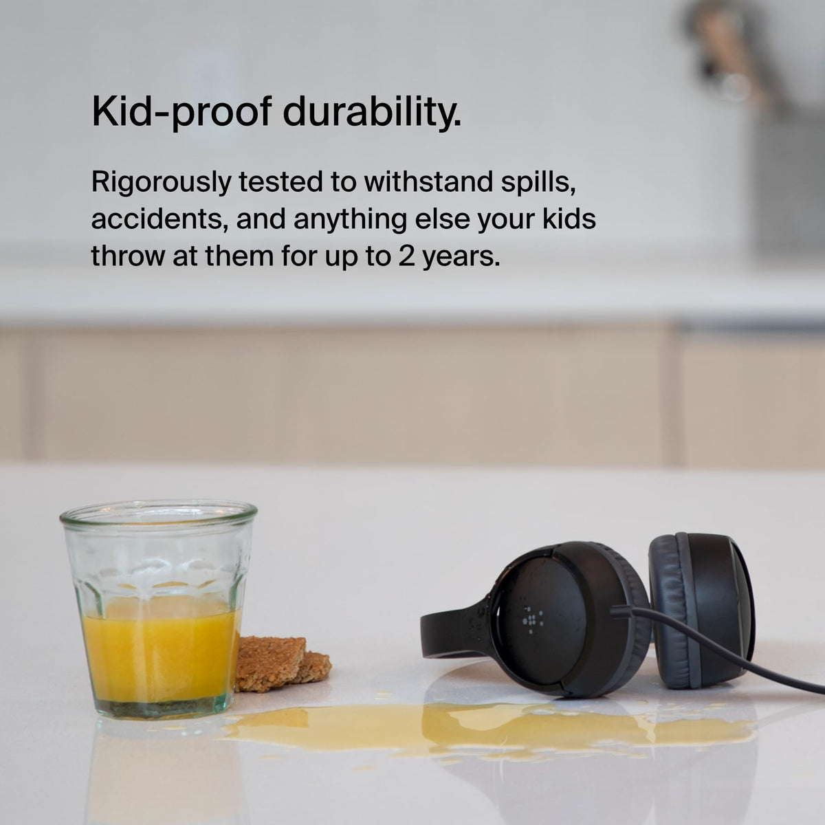 Belkin SoundForm Mini Kids Headphones - Black / Wired view 2