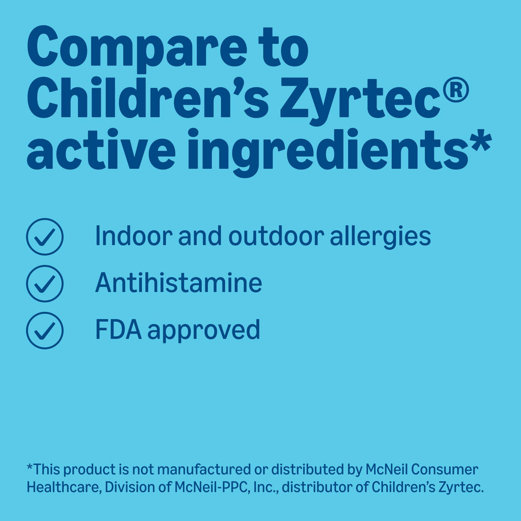 Amazon Basics Children’s 24 Hour Allergy Relief, Cetirizine Hydrochloride Oral Solution 1 (additional view 2)