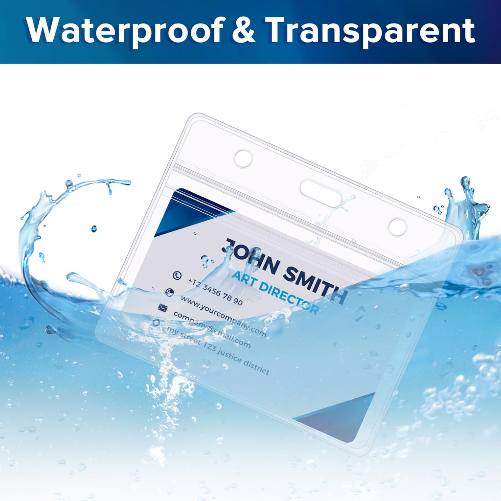 Badge Holders, Clear Waterproof ID