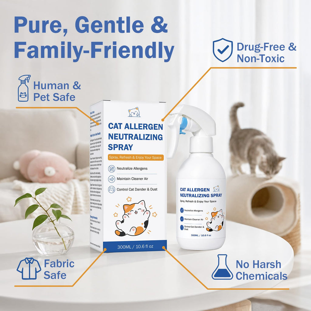 Cat Allergen Neutralizing Spray for Human & Home, Pet-Friendly Formula (additional view 4)