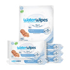 WaterWipes Sensitive+ Newborn & Baby Wipes, 3-In-1 Cleans, Cares, Protects, 99.9% Water, Unscented & Hypoallergenic (Pack of 5)