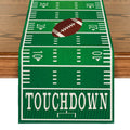 Artoid Mode Touch Down American Football Court Table Runner, Rugby Boy Fall Birthday Party Kitchen Dining Table