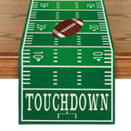 Artoid Mode Touch Down American Football Court Table Runner, Rugby Boy Fall Birthday Party Kitchen Dining Table