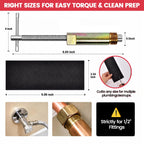 5Pcs Plumbing Tools Kit with Angle Stop Wrench & 1/2-Inch Compression Sleeve Puller (additional view 1)
