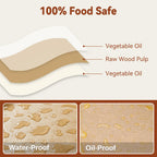 HIWARE 200 Pcs Parchment Paper Sheets, 12 x 16 Inch, Precut Non-Stick Parchment Sheets for Baking, Cooking, Grilling (Pack of 200)