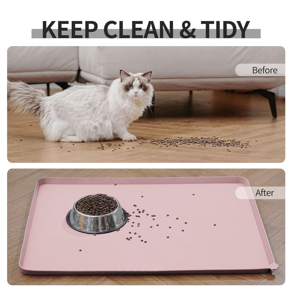 Reopet Silicone Pet Feeding Mat - Waterproof & Non-Slip Dog Cat Placemat