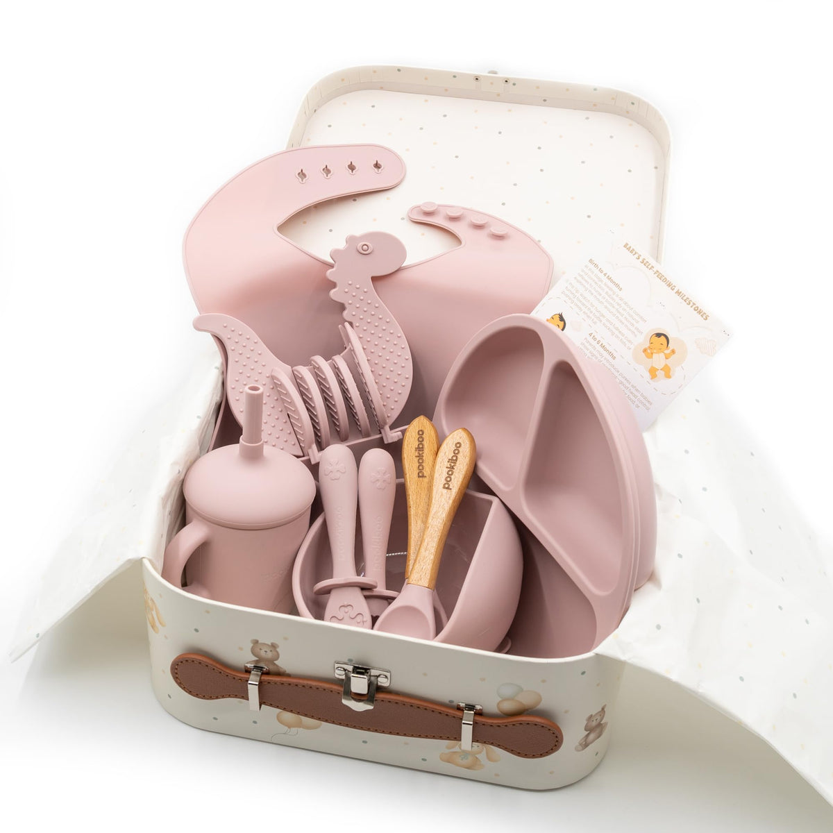 Baby Gift Set Basket for Girls - PINK view 1