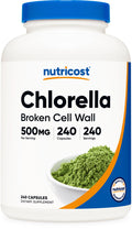Nutricost Chlorella Capsules 500mg, 240 Vegetarian Capsules, Gluten-Free