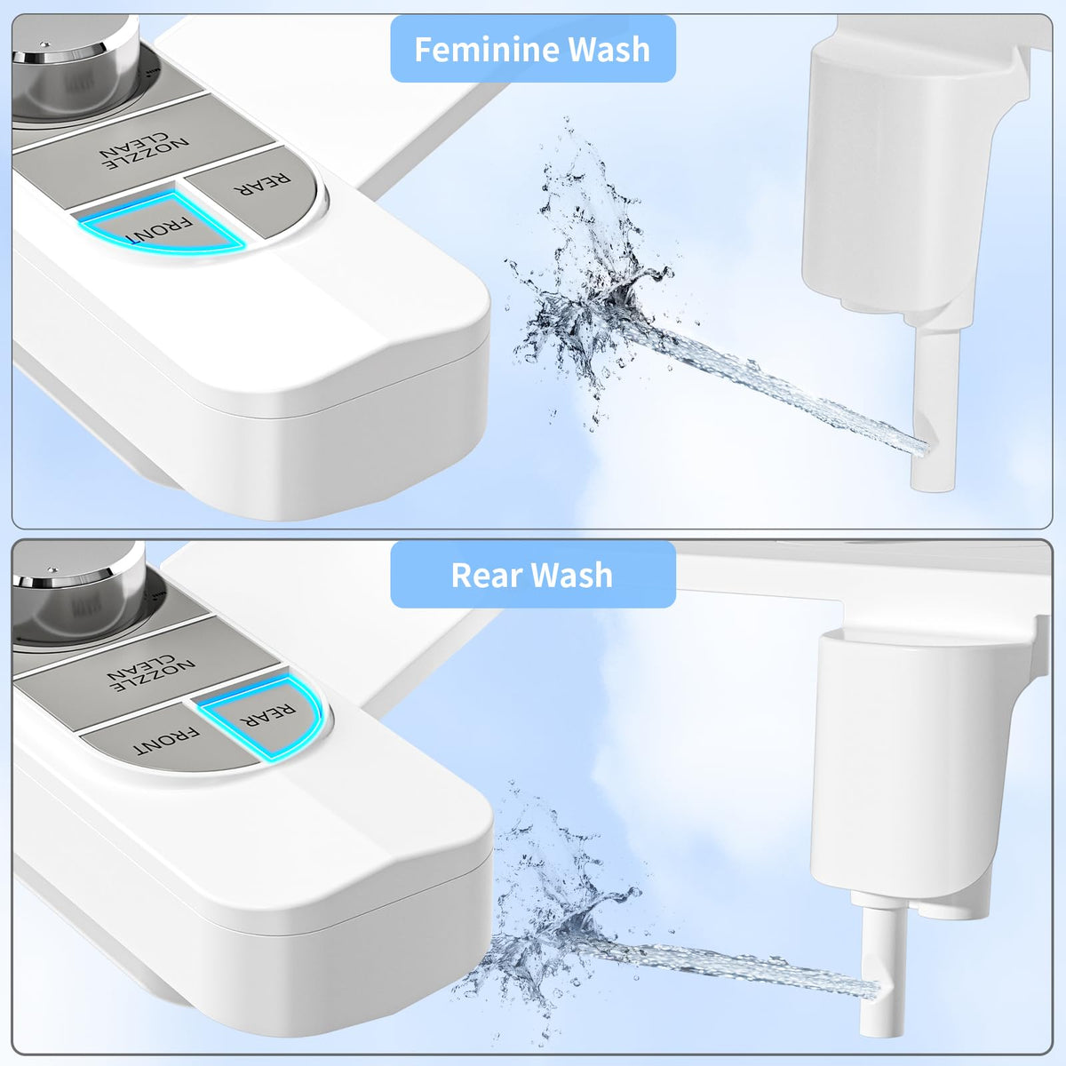 SAMODRA Non-Electric Bidet - Pebble Gray view 1