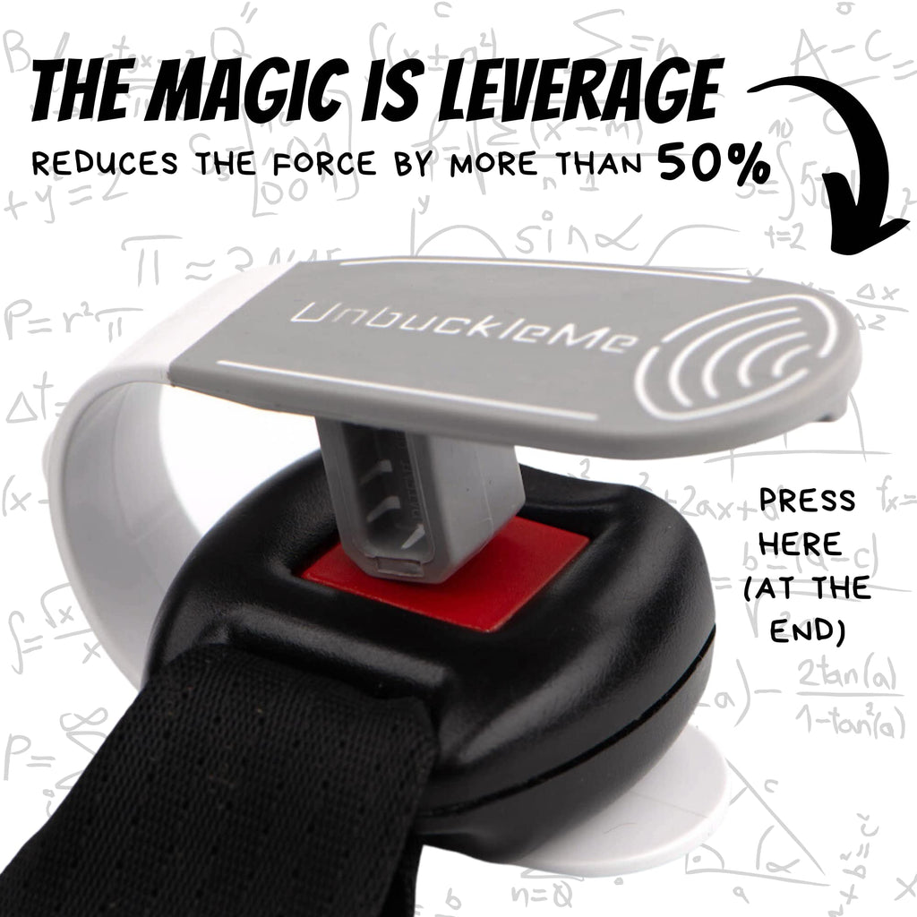 UnbuckleMe Car Seat Buckle Release Tool - Gray & White view 3