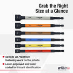 Wiha 70486 Color Coded Magnetic Nut Setter Set, 6 Inch SAE, 6 Piece (additional view 5)