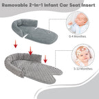 HNHUAMING Infant Car Seat Insert - Grey view 1