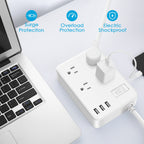 Power Strip, 4 Flat Plug