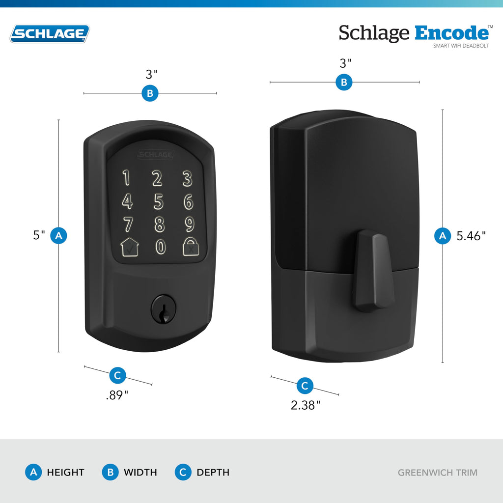 Schlage Encode Smart WiFi Deadbolt Lock