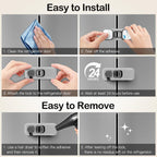 Fridge Locks for Kids with Strong Adhesive - Gray / 2 Pack view 7