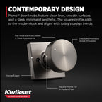 Kwikset Pismo Dummy Door Knob, Single Sided Handle for Closets, French Double Doors, and (additional view 4)