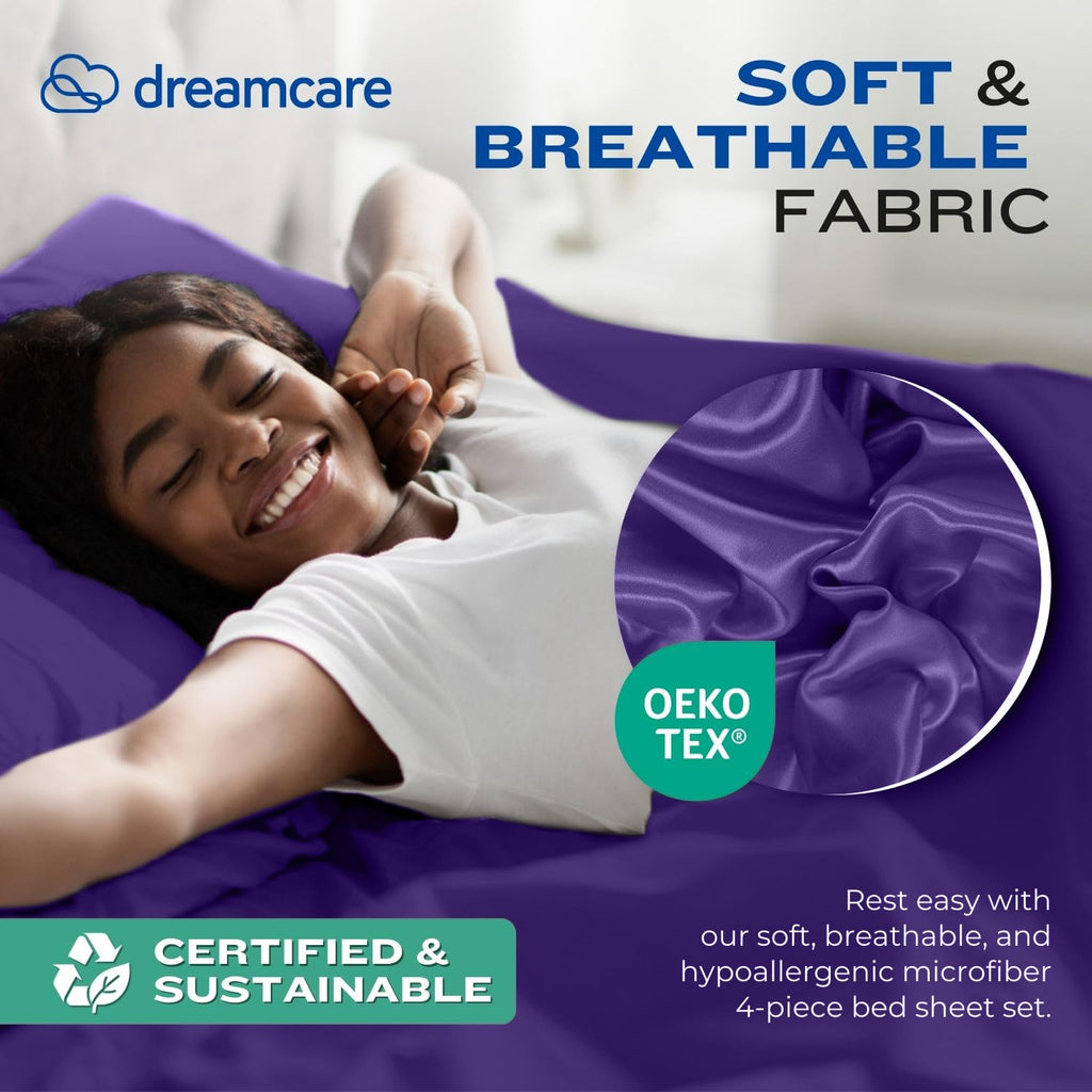 DREAMCARE Sheet Sets - 08 - Purple / King view 5