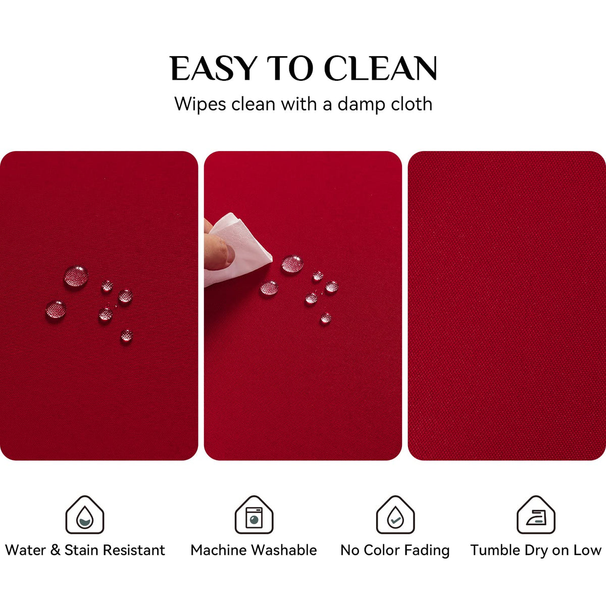 Softalker Rectangle Tablecloth - Red / 70" x 120" (Rectangular) view 3