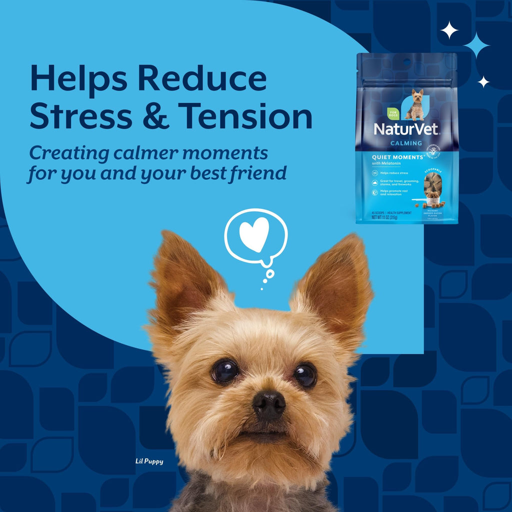 NaturVet Quiet Moments Calming Aid Scoopables for Dogs - 11oz