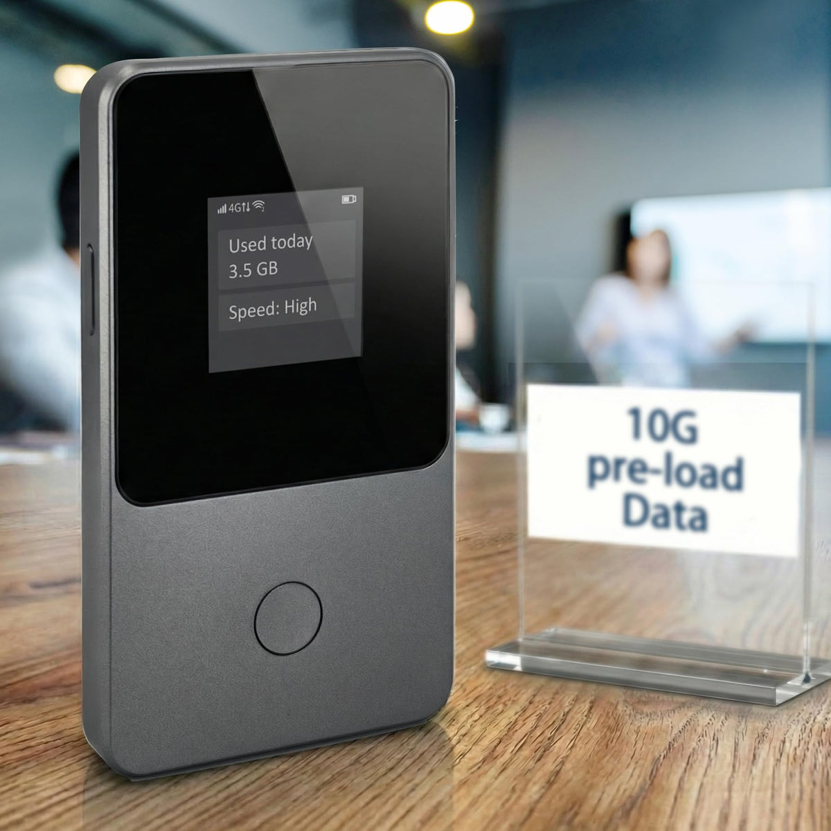 Global Pocket WiFi Hotspot - No SIM,Works in 140+ Countries, 10GB Preloaded, Connect 8