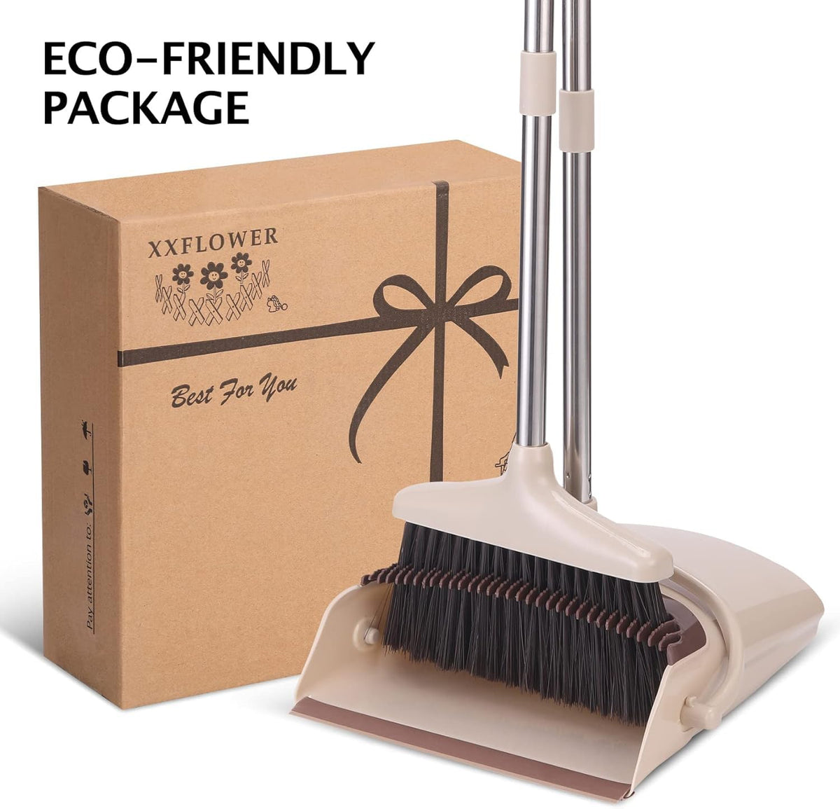 XXFLOWER Broom and Dustpan - Beige view 7