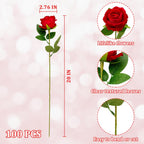 Wondrus Artificial Roses - Red / 100 view 2