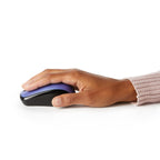 Amazon Basics 2.4 Ghz Wireless Optical Computer Mouse with USB Nano Receiver - Blue view 2