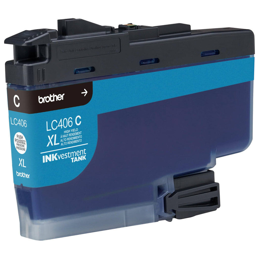 Brother LC406XLC High Yield Cyan Ink Cartridge (LC406XLCS)