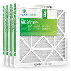 TRIGHTFILTERS 18x18x1 Air Filter 4 Pack, MERV 8